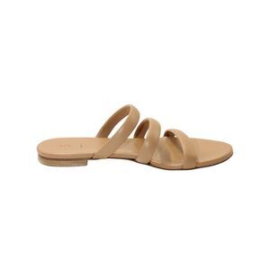 Aeyde Chrissy Flat Sandals in Brown Leather